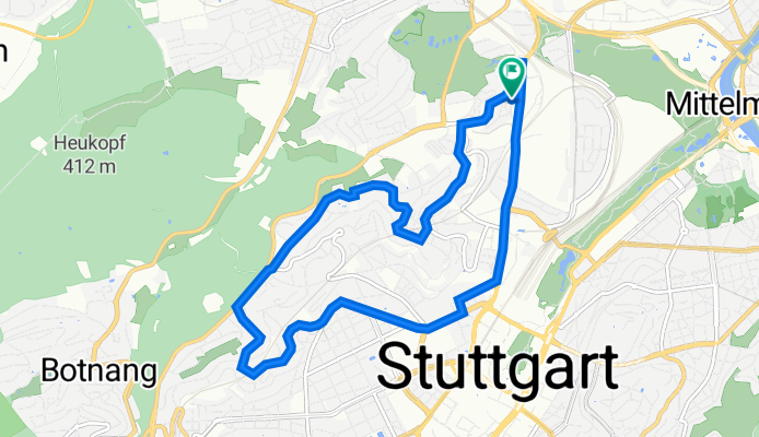 Wilhelm-Blos-Straße 24, Stuttgart nach Wilhelm-Blos-Straße 24, Stuttgart