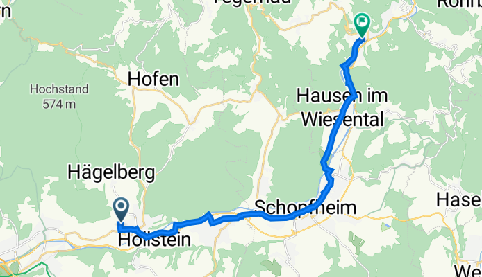 Scheffelstraße 8, Steinen nach Bahnhofstraße 20, Zell im Wiesental