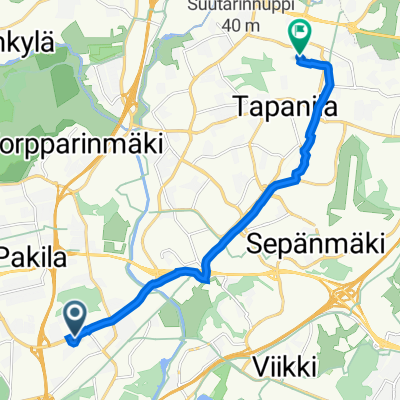 Kivalterintie 22, Helsinki to Kämnerintie 9, Helsinki