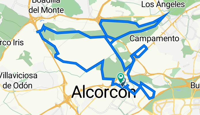 De Plaza la Constitución 1, Alcorcón a Plaza San Juan de Covas 19, Alcorcón