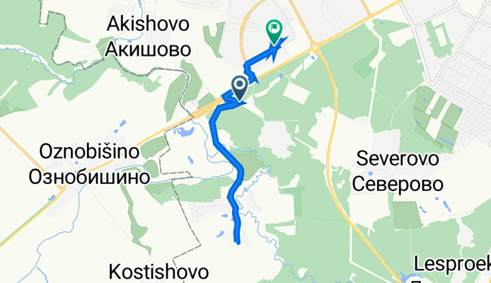 От Варшавское шоссе до улица Генерала Варенникова д. 4, Подольск