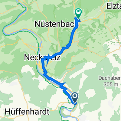 Obere Straße 12, Haßmersheim nach Limbacher Straße 6, Mosbach