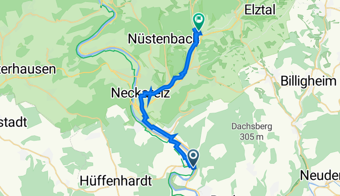 Obere Straße 12, Haßmersheim nach Limbacher Straße 6, Mosbach