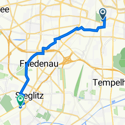 Möckernkiez 19, Berlin nach Hindenburgdamm 66, Berlin