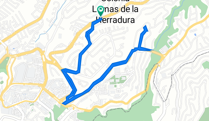 Calle Paseo de la Herradura 271, Naucalpan a Calle Paseo de la Herradura 271, Naucalpan