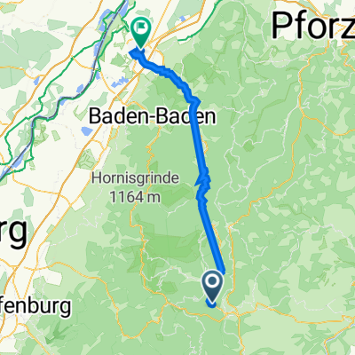 Walke 6, Baiersbronn nach Bahnhofstraße 56, Rastatt