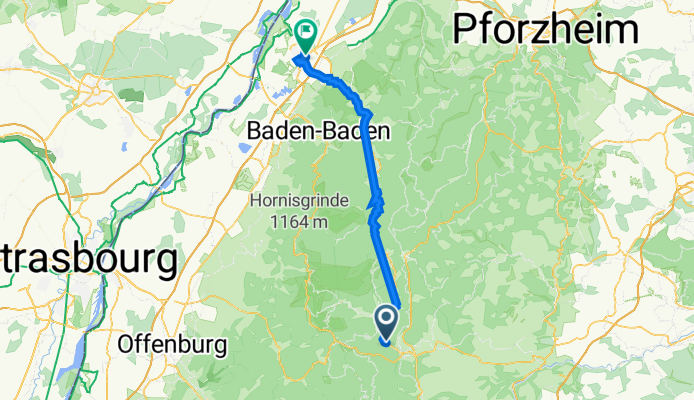 Walke 6, Baiersbronn nach Bahnhofstraße 56, Rastatt