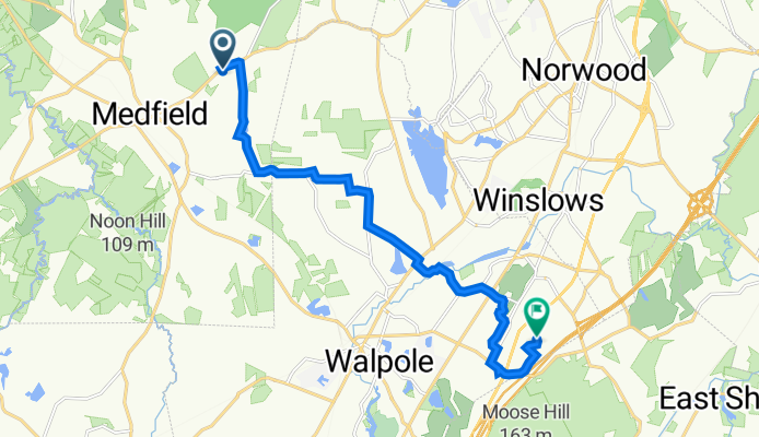 230 Main St, Medfield to 3110 Cricket Ln, Walpole