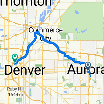 13650 E Colfax Ave, Aurora to 1416 Platte St, Denver