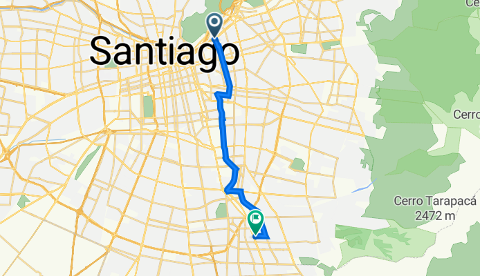 De Avenida Providencia 1372 a Argentina 8555, La Florida