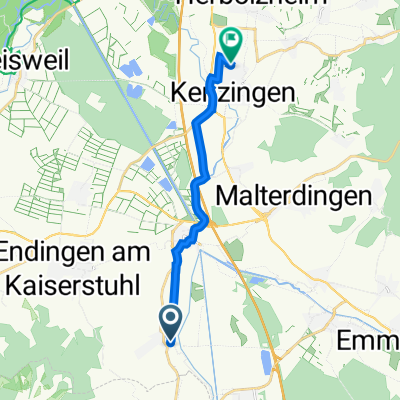 Hirschmatten 6A, Bahlingen am Kaiserstuhl nach Breitenfeldstraße 45B, Kenzingen