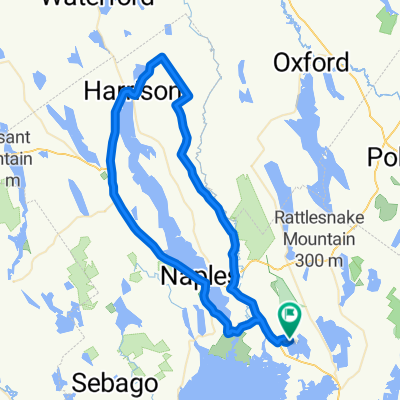 Casco/Harrison via Bridgton/Naples loop
