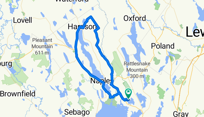 Casco/Harrison via Bridgton/Naples loop
