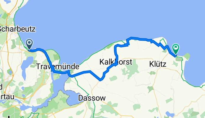 Wiesenweg, Timmendorfer Strand nach Strandpromenade 40–43, Boltenhagen