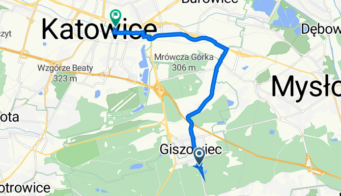 Adama, Katowice do Uniwersytecka, Katowice