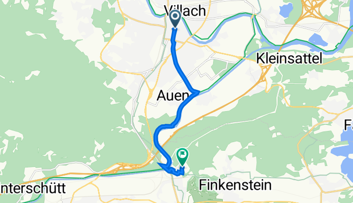 Moritschstraße 2, Villach nach Wallandweg 1, Finkenstein am Faaker See