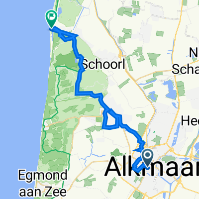 Koorstraat 4, Alkmar nach Strand Camperduin 11, Schoorl