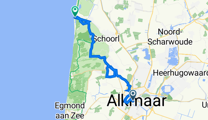 Koorstraat 4, Alkmar nach Strand Camperduin 11, Schoorl