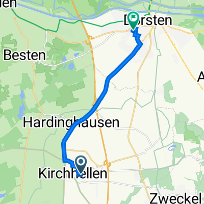 Hauptstraße 62, Bottrop nach Pfarrer-Wilhelm-Schmitz-Straße 1, Dorsten