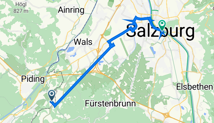 Schloßberg 7, Bad Reichenhall nach Mozartplatz 5, Salzburg