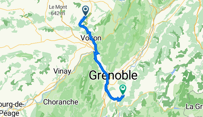 dag 3 lac Lapradu - Grenoble - Vizille 64 km