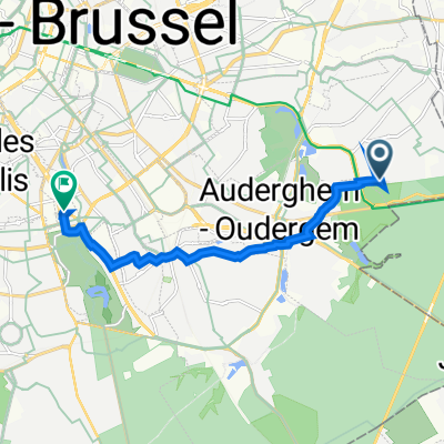 Avenue de la Faisanderie 25, Woluwe-Saint-Pierre/Sint-Pieters-Woluwe à Avenue Louise 480, Bruxelles/Brussel