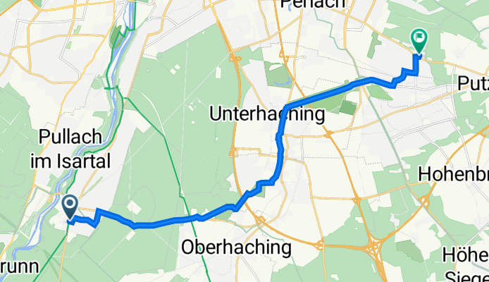 Tölzer Straße 19, Grünwald nach Asenweg 5, München