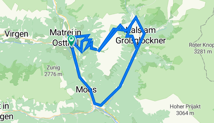 Europastraße 3, Matrei in Osttirol nach Europastraße 9971, Matrei in Osttirol