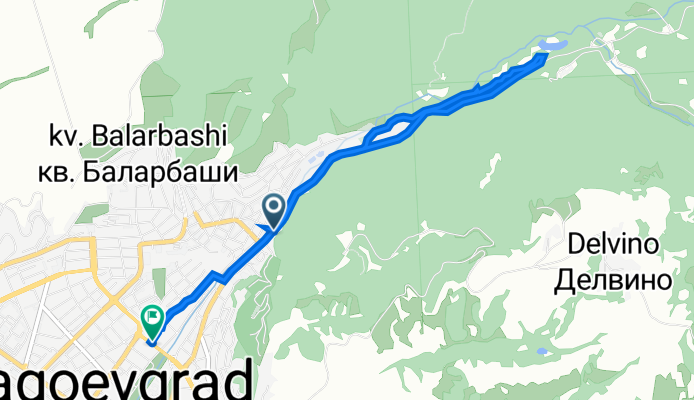 Зора 14, Благоевград to Джеймс Баучер 10, Благоевград