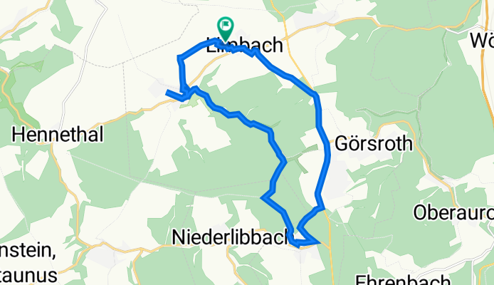 Route nach Im Hopfengarten 7, Hünstetten