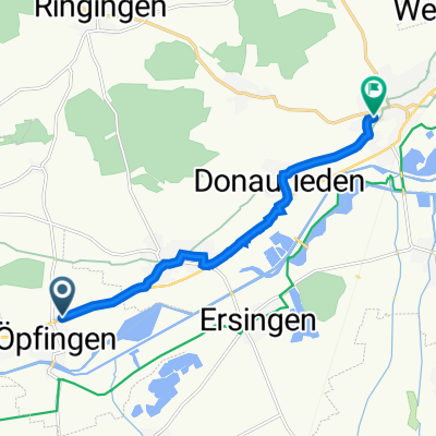 Ehinger Straße 40, Öpfingen nach Bergstraße 19, Erbach