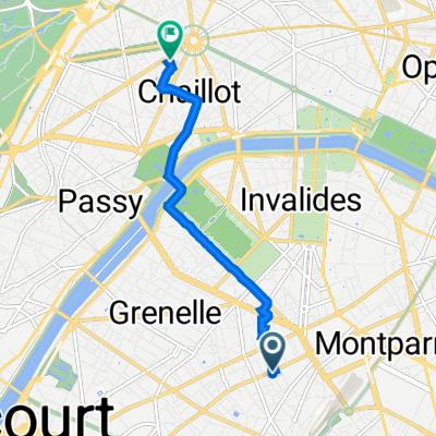 5 Rue Mathurin Régnier, Paris à 8 Rue du Dôme, Paris