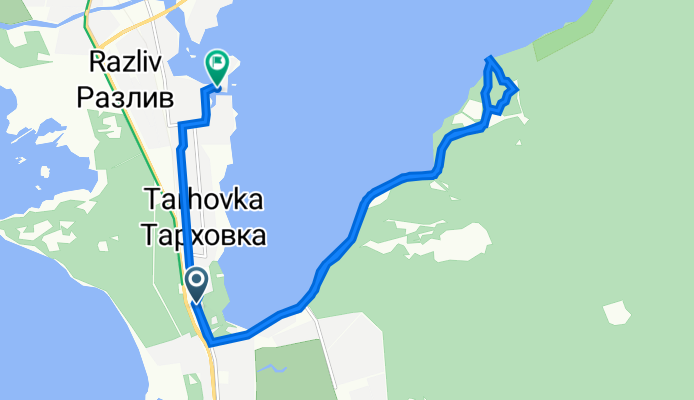 Федотовская дорожка, 35–36, Санкт-Петербург до Граничная улица, 6, Санкт-Петербург