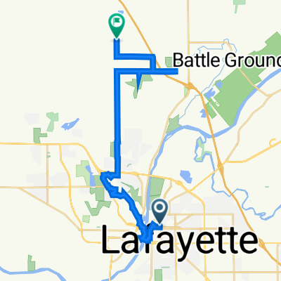 929 N Eighth St, Lafayette to 7021 N 50 W, West Lafayette