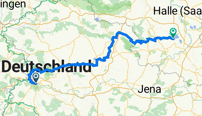 Katharinenstraße 150A, Eisenach nach Neumarker Straße 3, Braunsbedra