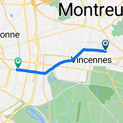 112 Rue Diderot, Vincennes à 56–92 Avenue du Docteur Arnold Netter, Paris
