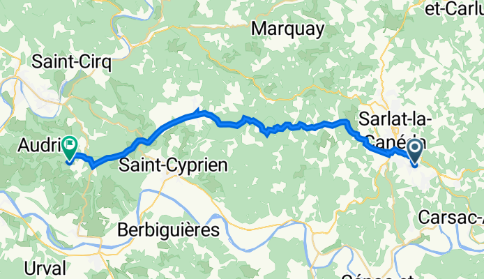 54–60 Avenue de la Canéda, Sarlat-la-Canéda to Saint-Chamassy