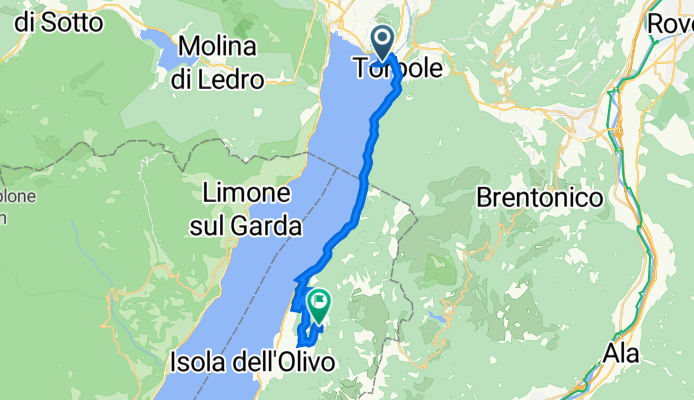 Via del Sarca Vecchio 37, Nago-Torbole nach Via San Michele 49, Malcesine