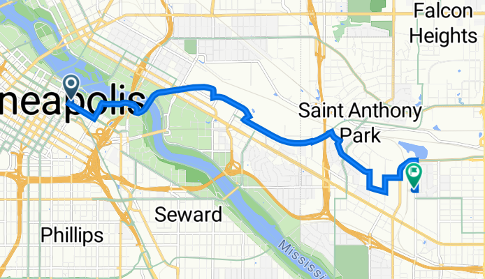 205 Park Ave, Minneapolis to 755 Prior Ave N, Saint Paul