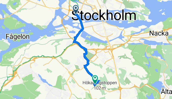 Västerbroplan 3, Stockholm to Idögränd 3, Bandhagen
