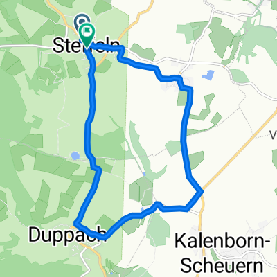 Waldstraße 10, Steffeln to Brunnenstraße 1, Steffeln