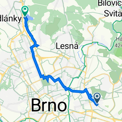 Došlíkova 2766/2, Brno to Řečkovice E114, Brno