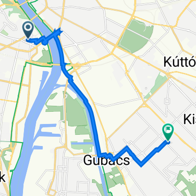 Lágymányosi utca 11., Budapest to Zalán utca 41., Budapest