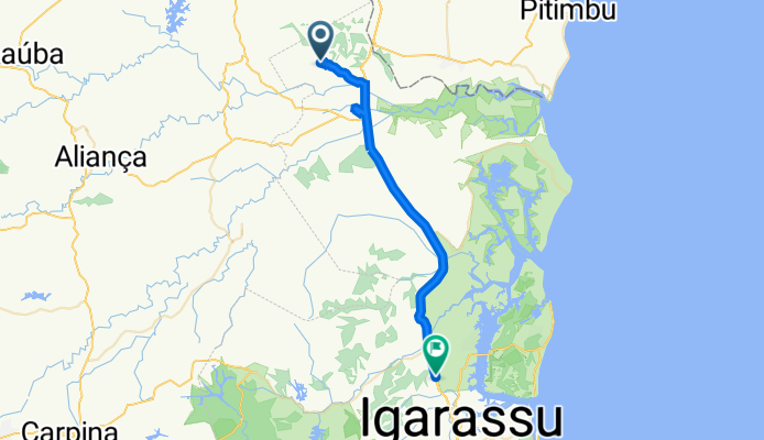 De Estrada sem nome a BR-101 1