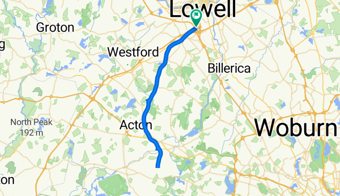 Bruce Freeman Lowell > Concord & back