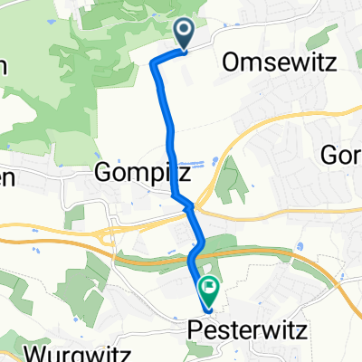 Ockerwitzer Allee 15C, Dresden nach Otto-Harzer-Straße 2G, Dresden