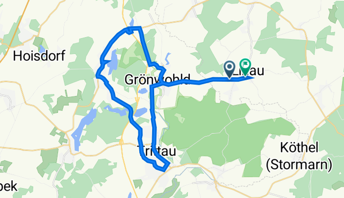 Bollweg 22–24, Linau nach Hauptstraße 25, Linau