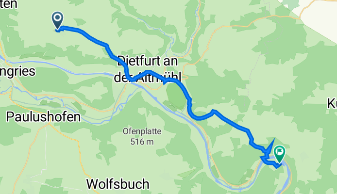 Straße O 4, Beilngries nach St Agatha 2, Riedenburg