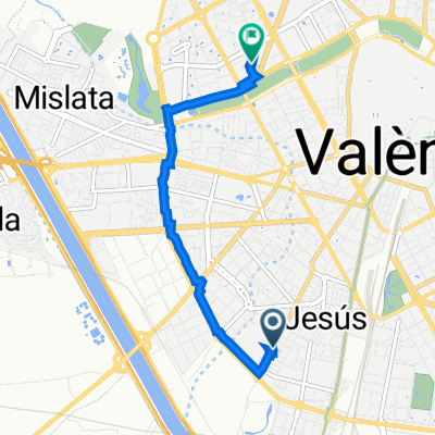 Avinguda de Gaspar Aguilar, 101, València to Carrer del Marquès de Sant Joan, 10, València