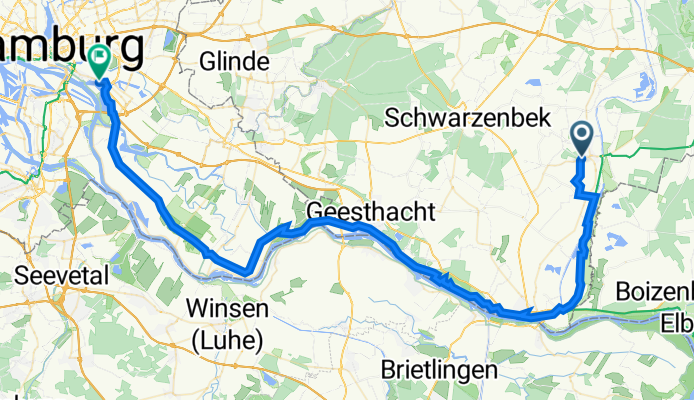 Ostsee 11c: Büchen-Hamburg 66,6km 150hm